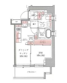 アトラス西早稲田 2階 間取り図