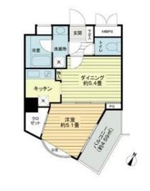 ルシェール赤坂 3階 間取り図