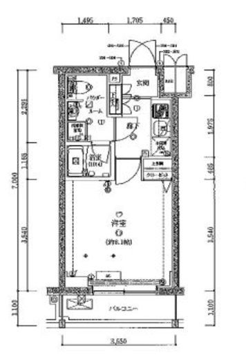 リアレスト東高円寺 504 間取り図