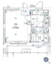 ガリシア新宿余丁町 5階 間取り図