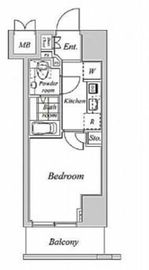 プラウドフラット神楽坂2 106 間取り図