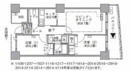 アクティ汐留 1307 間取り図