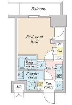 プラウドフラット神楽坂2 101 間取り図