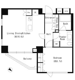 テラッツァ表参道 305 間取り図