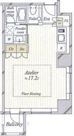 アクシア麻布 5階 間取り図