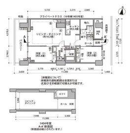 東雲キャナルコートCODAN 16-1404 間取り図