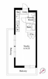 EDIT恵比寿 501 間取り図