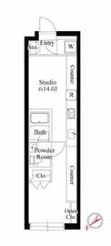 EDIT恵比寿 302 間取り図