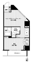 コンフォリア西新宿 604 間取り図