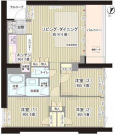 ガーデニエール砧ウエスト 924 間取り図