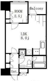 アクシア新宿御苑 2階 間取り図