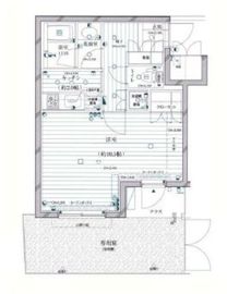 グラーサ西麻布 1階 間取り図