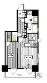 オープンレジデンシア四谷坂町 8階 間取り図