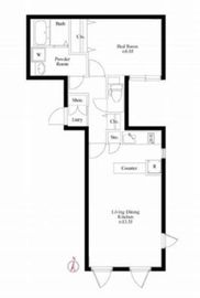 パセオ自由が丘 304 間取り図