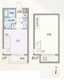 パセオ自由が丘 102 間取り図