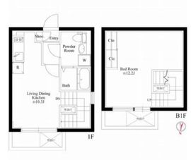 パセオ自由が丘 101 間取り図