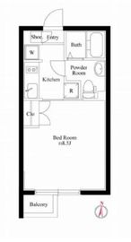 パセオ自由が丘 303 間取り図