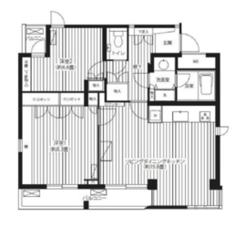 コスモリード駒沢大学 501 間取り図