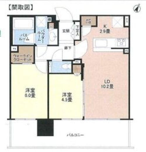 シティタワーズ東京ベイ 6階 間取り図