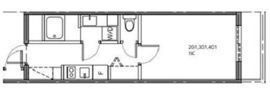 ハムレット原宿 201 間取り図