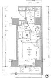 アクサス汐留 3階 間取り図