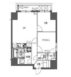 ラシーヌ東上野 901 間取り図