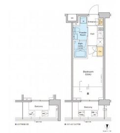 プラウドフラット中野 337 間取り図