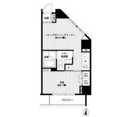 コンフォリア西新宿 1204 間取り図