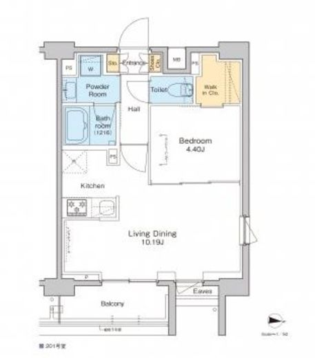 プラウドフラット中野 501 間取り図