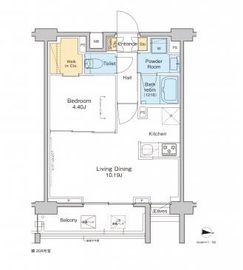 プラウドフラット中野 207 間取り図