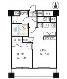 プライア渋谷 10階 間取り図