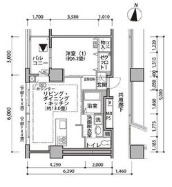 東雲キャナルコートCODAN 19-902 間取り図