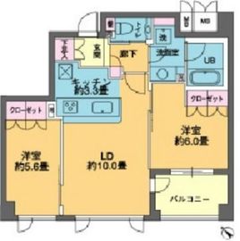 カスタリア若林公園 205 間取り図