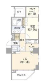 フォルム四谷外苑東 8階 間取り図