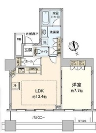 芝浦アイランド グローヴタワー 38階 間取り図