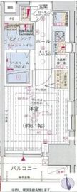 エステムプラザ品川大崎駅前レジデンシャル 1303 間取り図