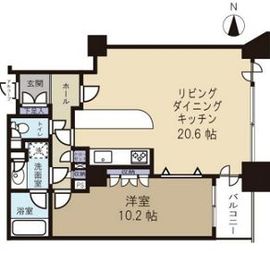 センチュリーパークタワー 30階 間取り図