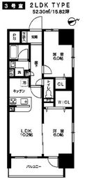 スカイビュー秋葉原 1203 間取り図