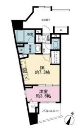 リビオレゾン千代田岩本町ルジェンテ 7階 間取り図