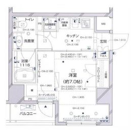 パレステュディオ新宿パークサイド 10階 間取り図