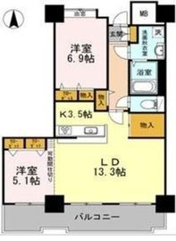 品川シーサイドビュータワー1 710 間取り図