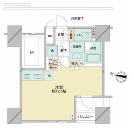 プレミスト渋谷宮益坂 5階 間取り図