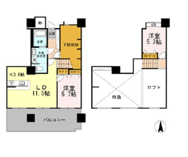 品川シーサイドビュータワー1 3008 間取り図