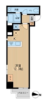 アムス四谷三丁目 704 間取り図