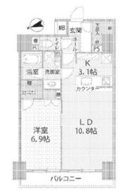 ブレシア銀座イースト 10階 間取り図