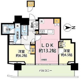 ザ・コート神宮外苑 10階 間取り図