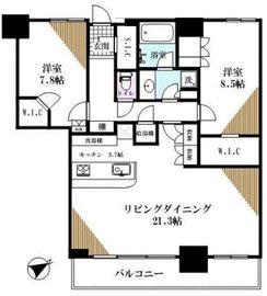 キャナルファーストタワー 3階 間取り図