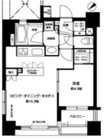 ウィルローズ日本橋 5階 間取り図