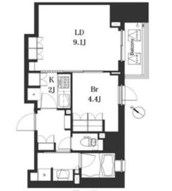 La Douceur巣鴨 (ラドゥセール巣鴨) 306 間取り図