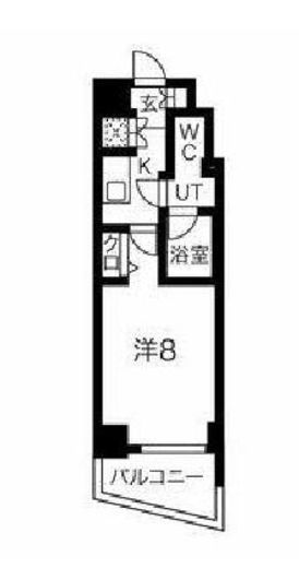 スパシエグランス学芸大学 8階 間取り図